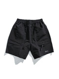 Men's Plain Multi Pocket Loose Casual Shorts