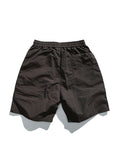 Men's Plain Multi Pocket Loose Casual Shorts