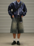 Men's Vintage Washed Casual Loose Shorts