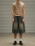 Men's Vintage Washed Casual Loose Shorts