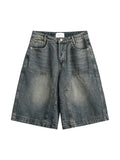 Men's Vintage Washed Casual Loose Shorts