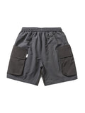 Men's Plain Large Pocket Casual Workwear Shorts