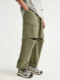 Men's Zippered Removable Loose Cargo Pants