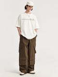 Men's Plain Multi Pocket Loose Cargo Pants