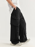 Men's Plain Multi Pocket Loose Cargo Pants