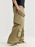 Men's Plain Multi Pocket Loose Cargo Pants