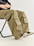 Men's Plain Multi Pocket Loose Cargo Pants