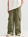 Men's Plain Multi Pocket Loose Cargo Pants