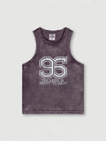 Washed and Distressed Digital Print Tank Top