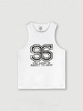 Washed and Distressed Digital Print Tank Top