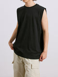 Men's Plain Cotton Loose Casual Vest