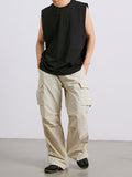 Men's Plain Cotton Loose Casual Vest