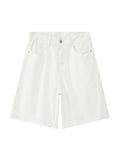 Men's Plain Loose Casual Denim Shorts