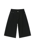 Men's Loose Casual Denim Cropped Pants Shorts