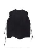 Men's Bandage Distressed Asymmetric Vest