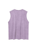 Men's Retro Letter Print Loose Vest