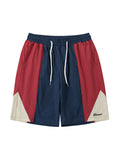 Men's Contrast Color Splicing Casual Shorts