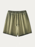 Men's Washed Distressed Ombre Shorts