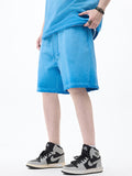 Men's Washed Distressed Ombre Shorts