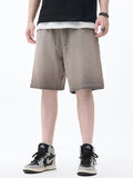 Men's Washed Distressed Ombre Shorts