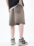 Men's Washed Distressed Ombre Shorts