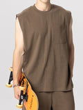 Men's Plain Cotton Casual Sports Vest