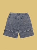 Men's Letter Embroidery Casual Denim Shorts