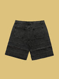 Men's Letter Embroidery Casual Denim Shorts