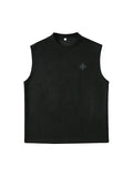 Men's Suede Thin Casual Letter Printed Vest