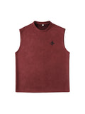 Men's Suede Thin Casual Letter Printed Vest