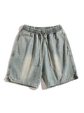 Lässige, lockere Jeansshorts für Herren