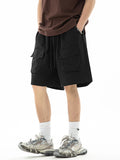 Short cargo ample multi-poches pour hommes