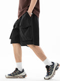 Men's Plain Large Pocket Casual Shorts