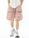 Men's Plain Large Pocket Casual Shorts