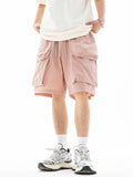 Men's Plain Large Pocket Casual Shorts