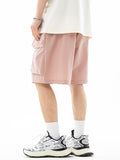 Men's Plain Large Pocket Casual Shorts