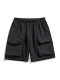 Men's Plain Large Pocket Casual Shorts