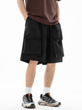 Men's Plain Large Pocket Casual Shorts