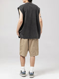 Men's Vintage Washed Casual Loose Vest