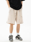 Men's Distressed Printed Casual Loose Shorts