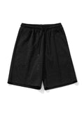 Men's Plain Casual Starry Black Shorts