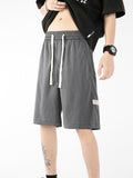 Men's Solid Color Casual Lce Silk Shorts