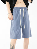 Men's Solid Color Casual Lce Silk Shorts