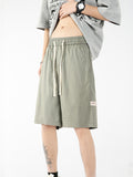 Men's Solid Color Casual Lce Silk Shorts