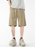 Men's Solid Color Casual Lce Silk Shorts