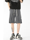 Men's Solid Color Casual Lce Silk Shorts