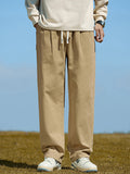 Men's Solid Casual Loose Straight Leg Pants