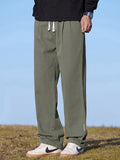 Men's Solid Casual Loose Straight Leg Pants