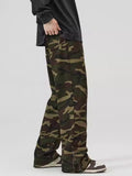 Pantalon cargo décontracté ample camouflage pour hommes