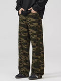 Lockere Vintage-Cargohose mit Camouflage-Muster für Herren